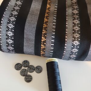 Kit couture chemisette Ernesto noir