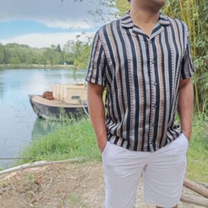 Kit couture chemisette Ernesto noir