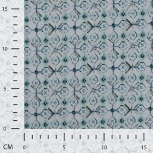 Jersey coton BIO imprimé bleu