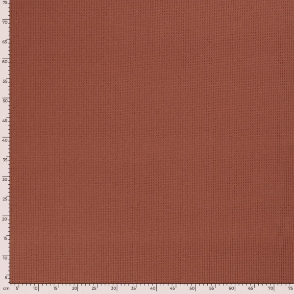 Jersey gaufré terracotta – Image 2