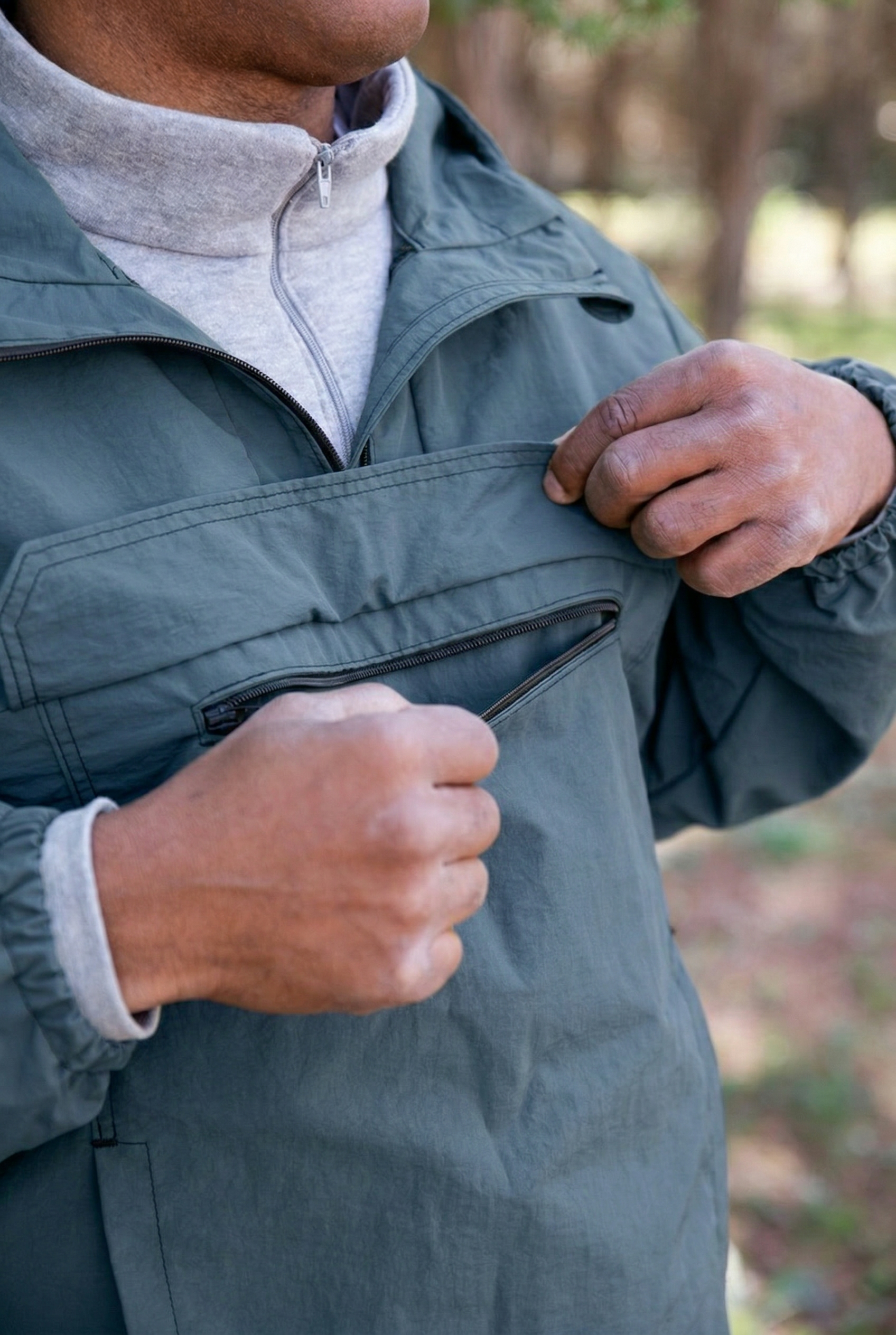 Kit couture coupe-vent Hans bleu – Image 3