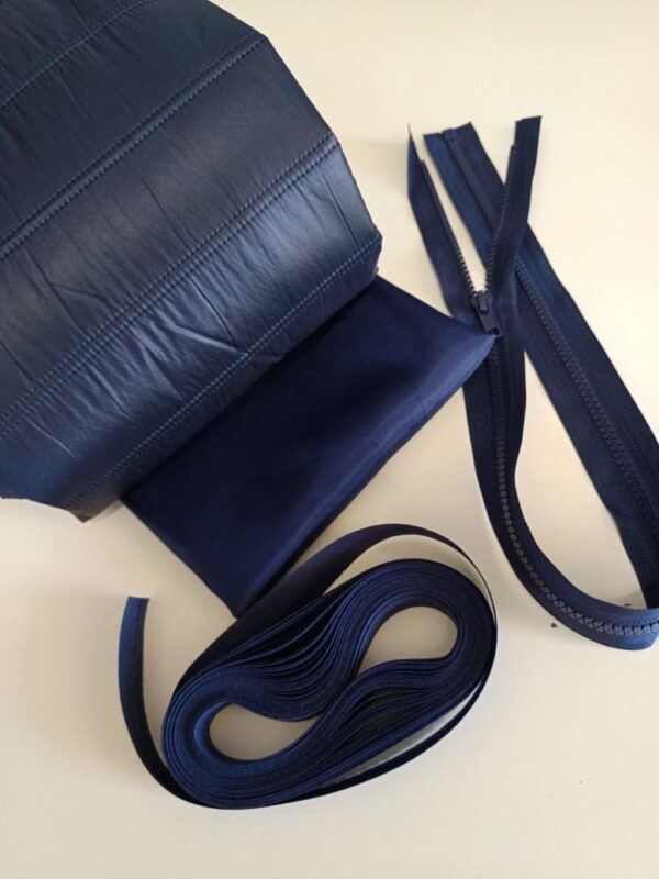 Kit couture doudoune sans manches Ned bleu marine