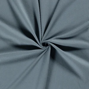 Jersey gaufré bleu acier