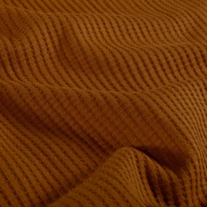 Jersey gaufré caramel