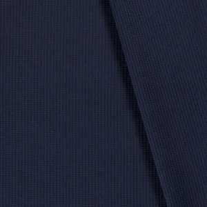 Jersey gaufré bleu marine