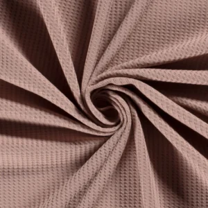 Jersey gaufré mauve clair