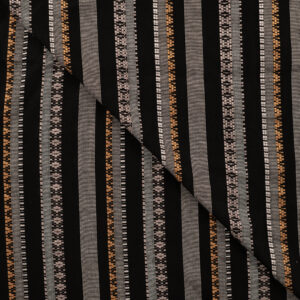 Jacquard de viscose noir